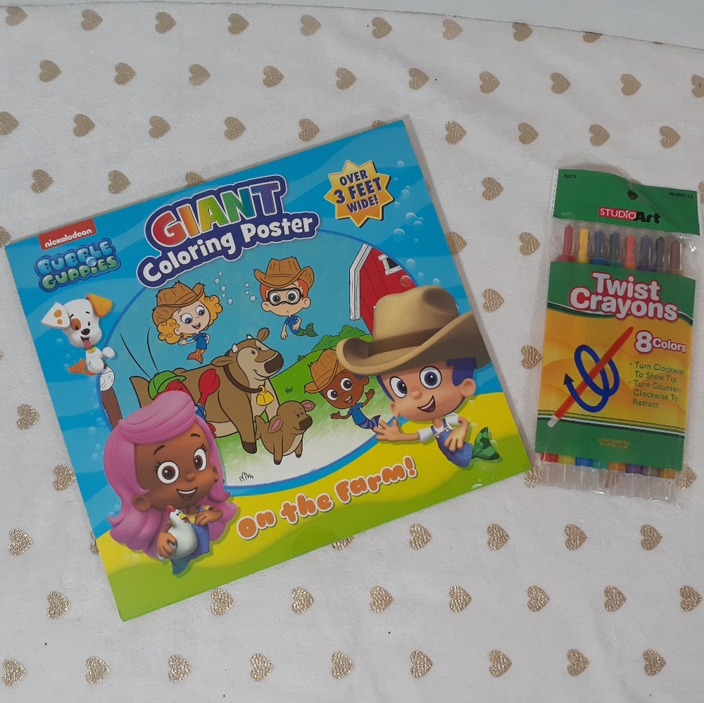🎉S-HP🎉 📚🎨 3/$15 *NEW* Bubble Guppies Giant Coloring Poster